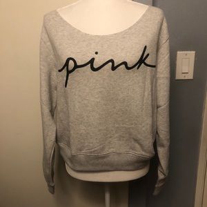 VICTORIA SECRET PINK OFF SHOULDER SWEATER
